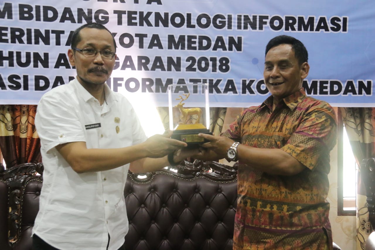 Humas dan Protokol Setda Kota Bogor Kunjungi Dinas Kominfo Kota Medan