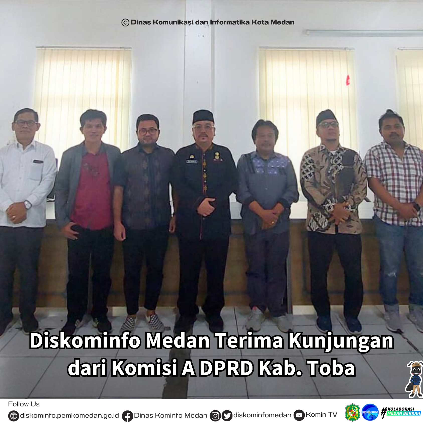 Diskominfo Medan Terima Kunjungan dari Komisi A DPRD Kab. Toba