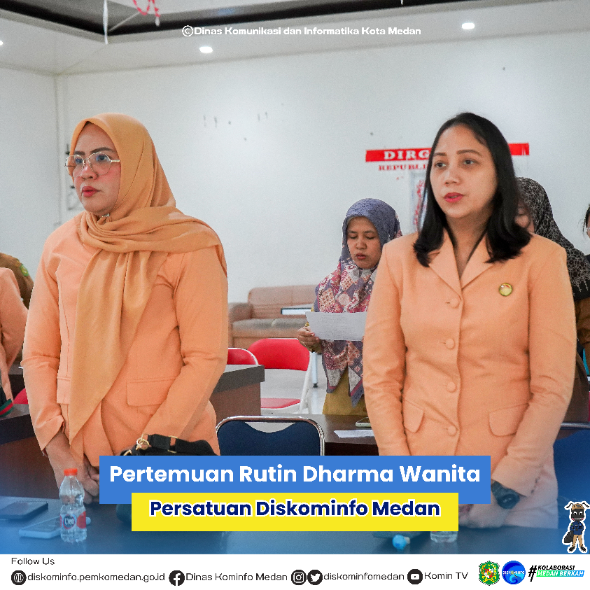 Pertemuan Rutin Dharma Wanita Persatuan Diskominfo Medan