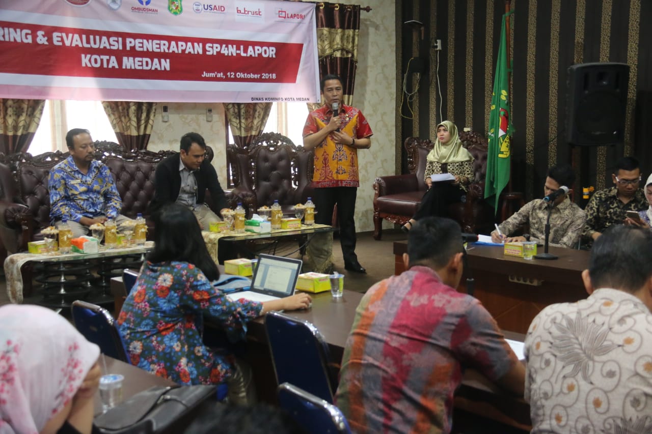 Dinas Kominfo Kota Medan Adakan Monitoring & Evaluasi  Penerapan SP4N-LAPOR Kota Medan