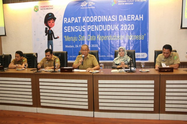 Pemko Medan dan BPS Kota Medan Gelar Rapat Koordinasi Daerah Sensus Penduduk 2020