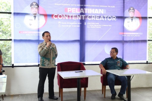 Datangkan Noe Row, Dinas Kominfo Medan Latih Remaja Medan Buat Konten Kreatif