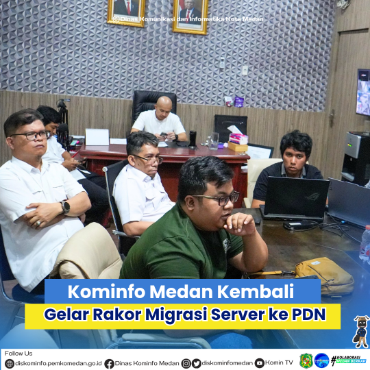 Kominfo Medan Kembali Gelar Rakor Migrasi Server ke PDN