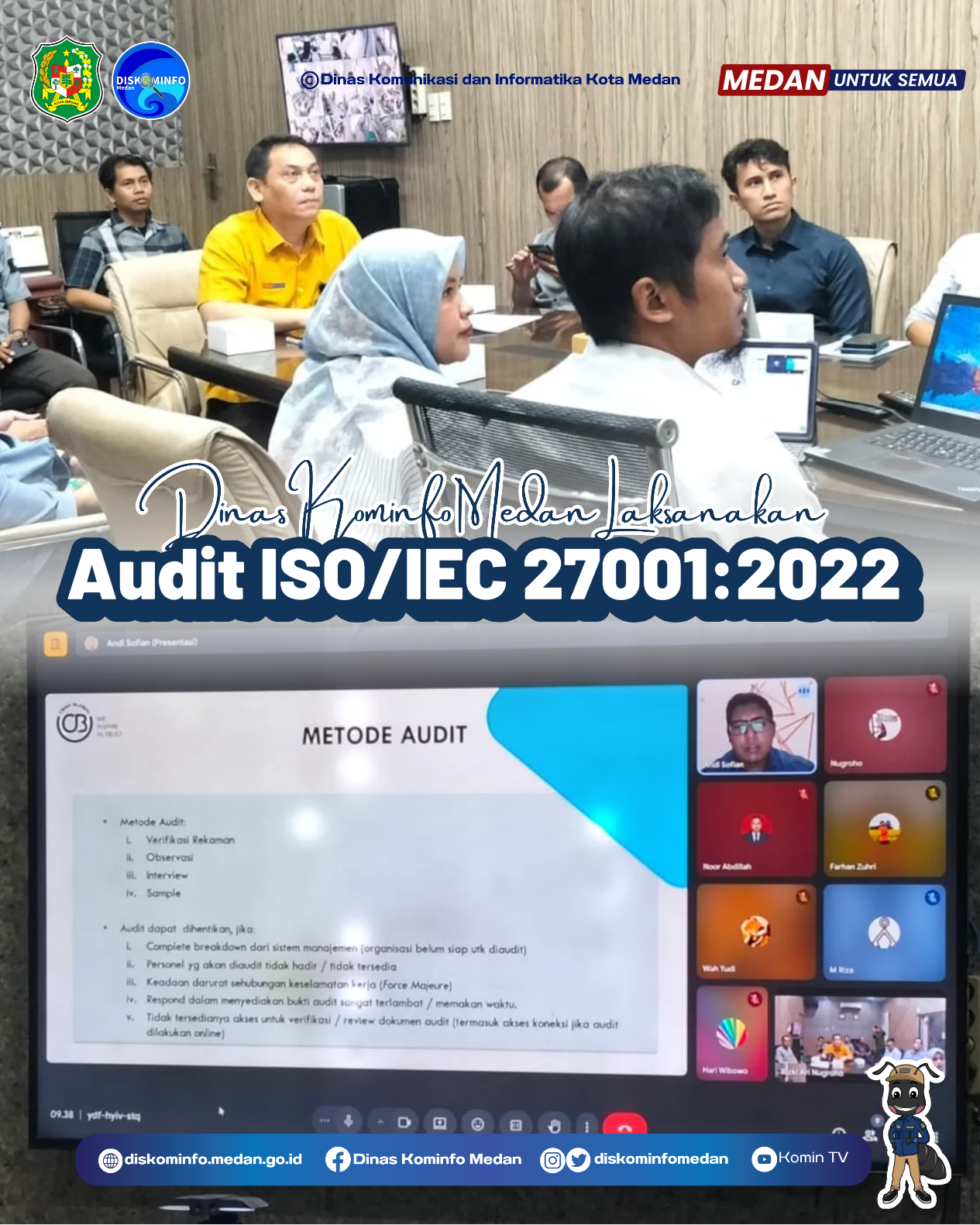 Dinas Kominfo Medan Laksanakan Audit ISO/IEC 27001:2022