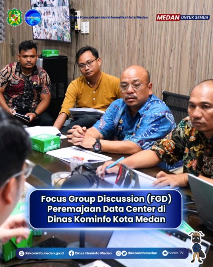 Focus Group Discussion (FGD) Peremajaan Data Center di Dinas Kominfo Medan