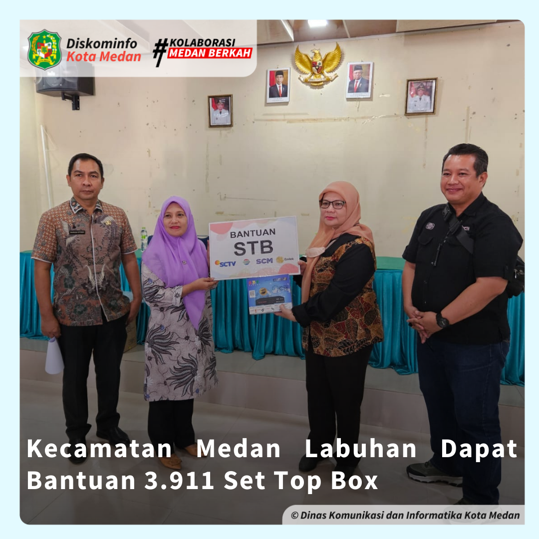 Kecamatan Medan Labuhan Dapat Bantuan 3.911 Set Top Box