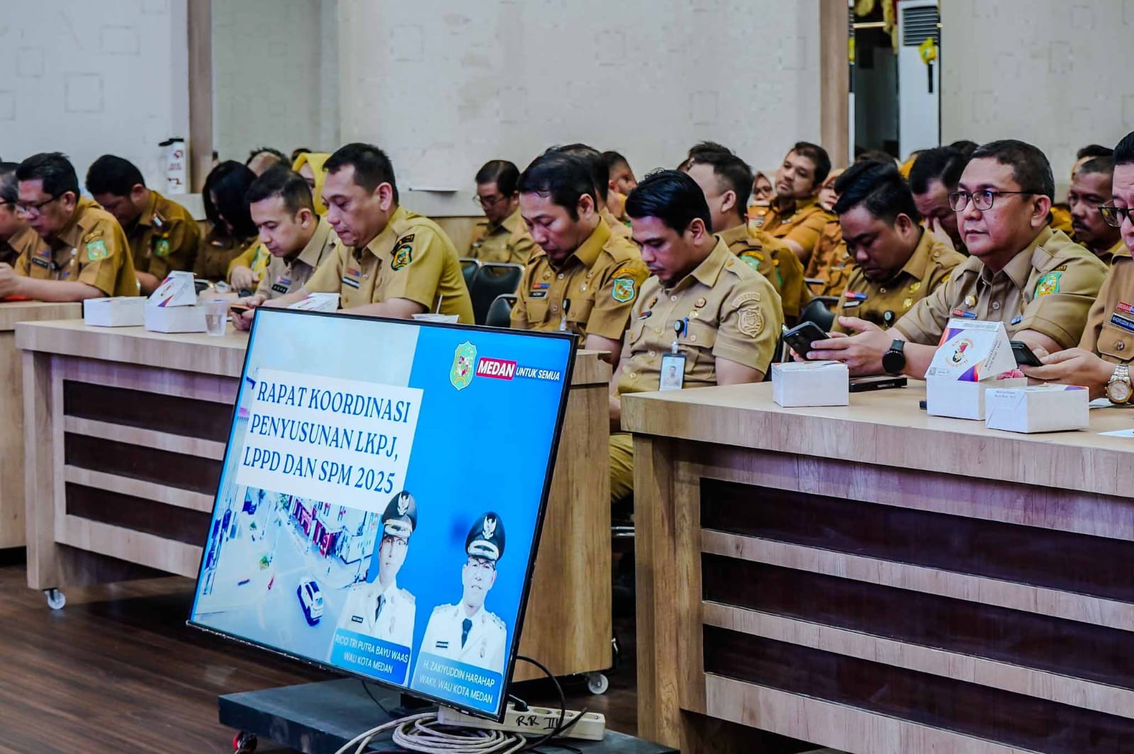 Pemko Medan Rakor LKPJ, LPPD, dan SPM, Perangkat Daerah Diminta Tindak Lanjuti Rekomendasi BPK