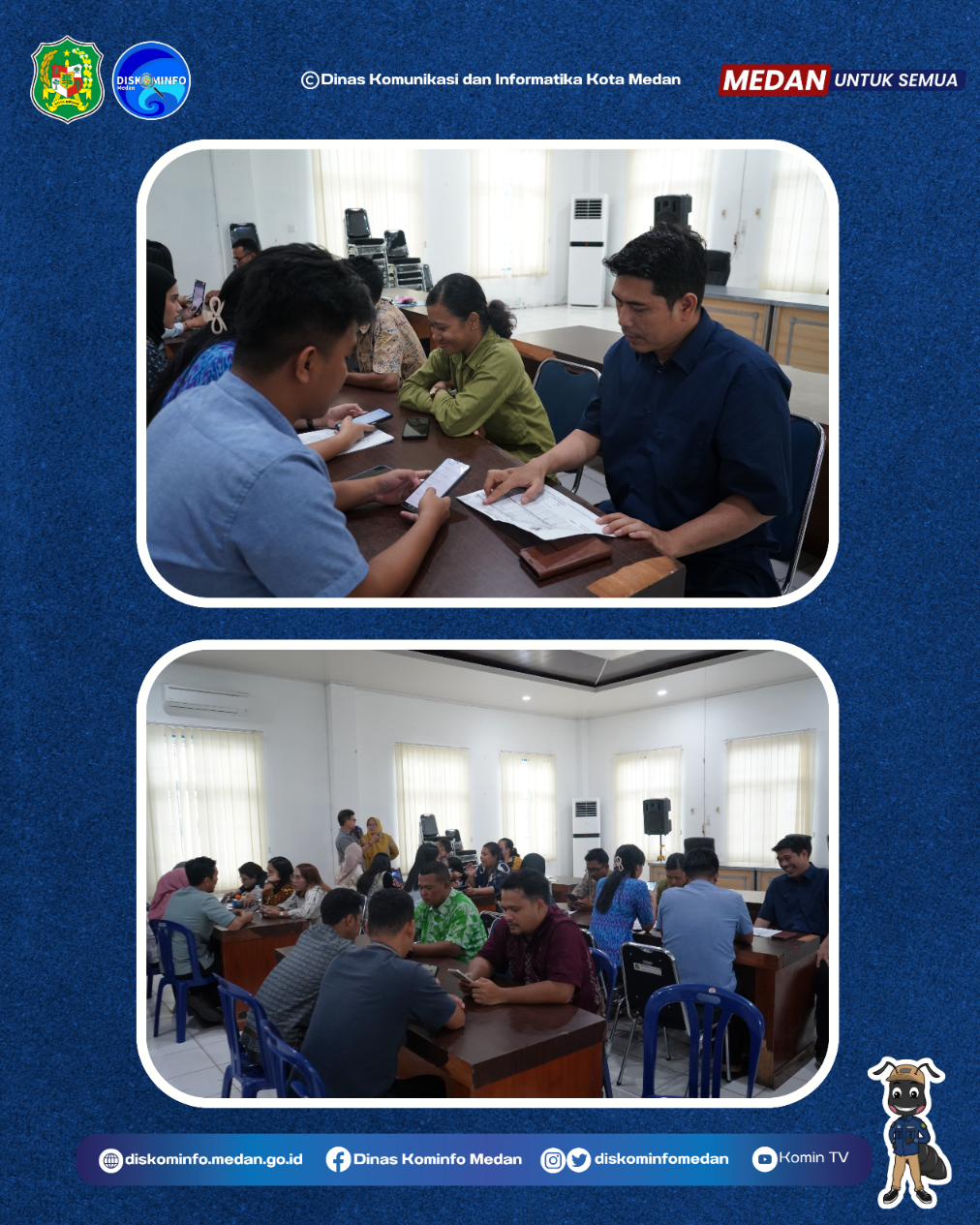 Dinas Kominfo Medan Melaksanakan Simulasi Pengisian Kuesioner Pendataan Kependudukan Dengan Melibatkan CPNS Sebagai Enumerator dan PPPK Sebagai Responden