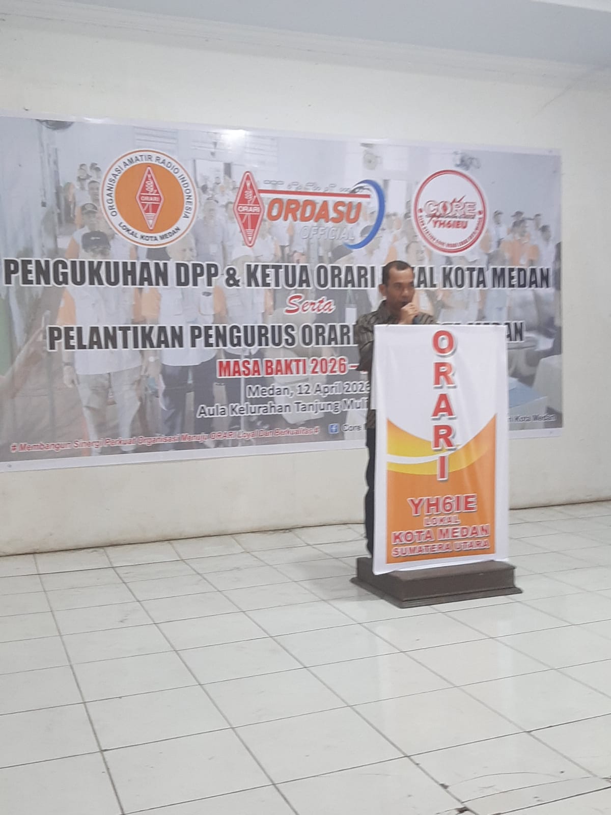 Kadis Kominfo Medan Harap Pengurus Baru Orari Dapat Menjadi Garda Terdepan Komunikasi Darurat